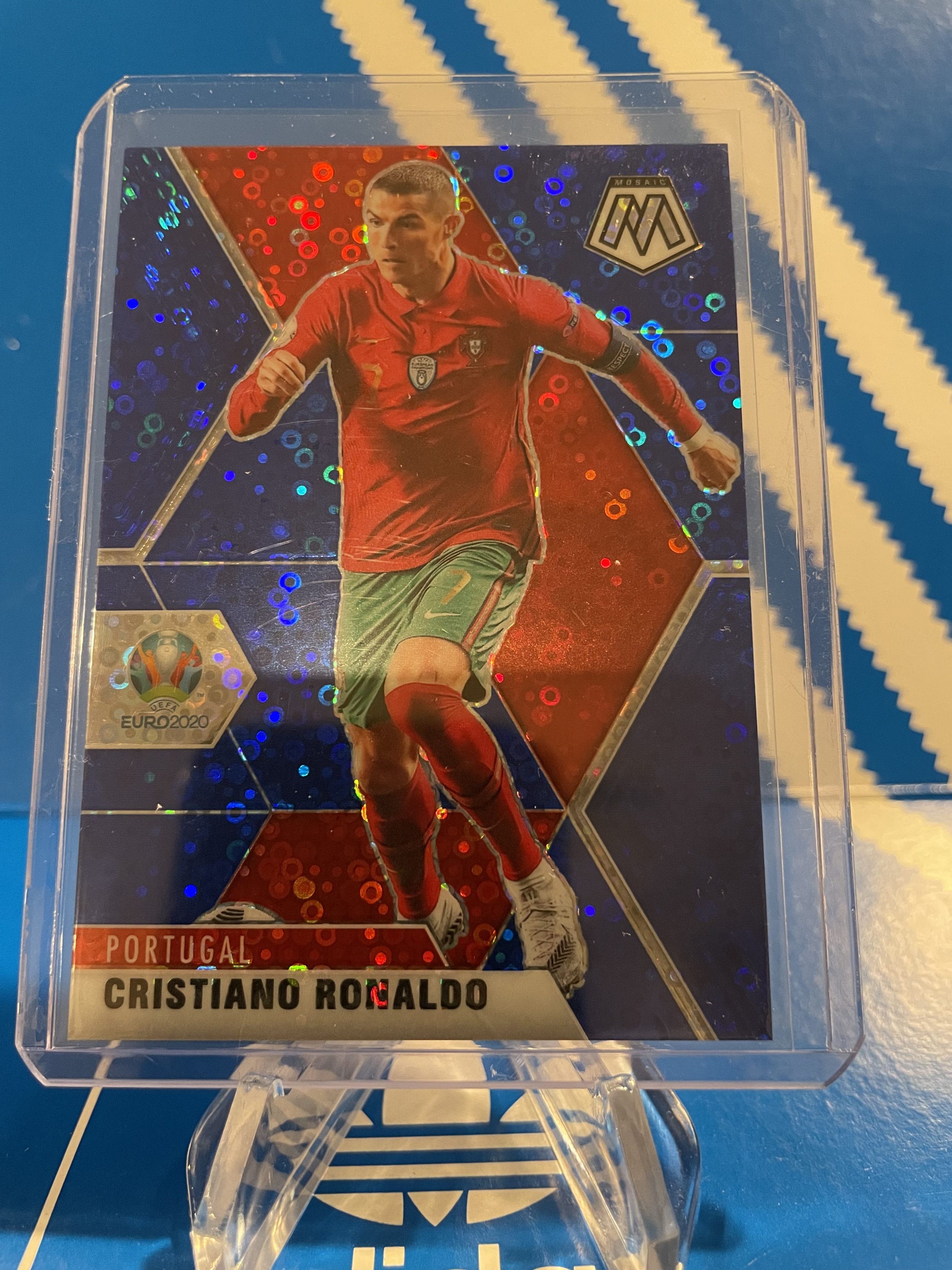 cristiano ronaldo mosaic panini euro card