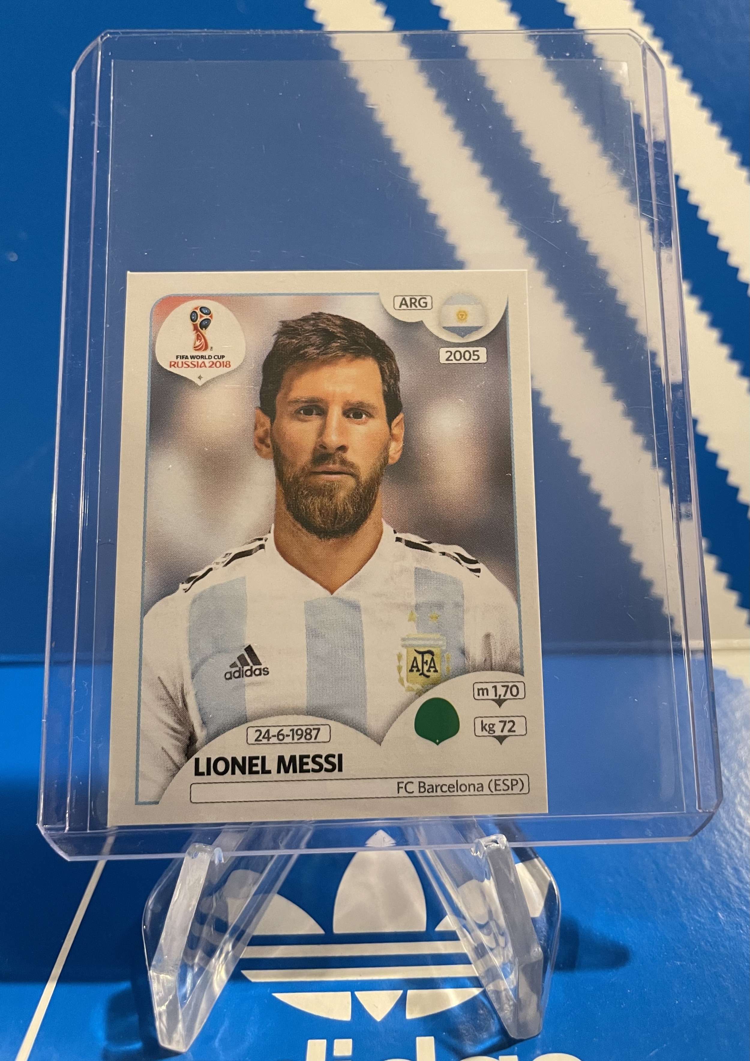 lionel messi russia 2018 world cup card