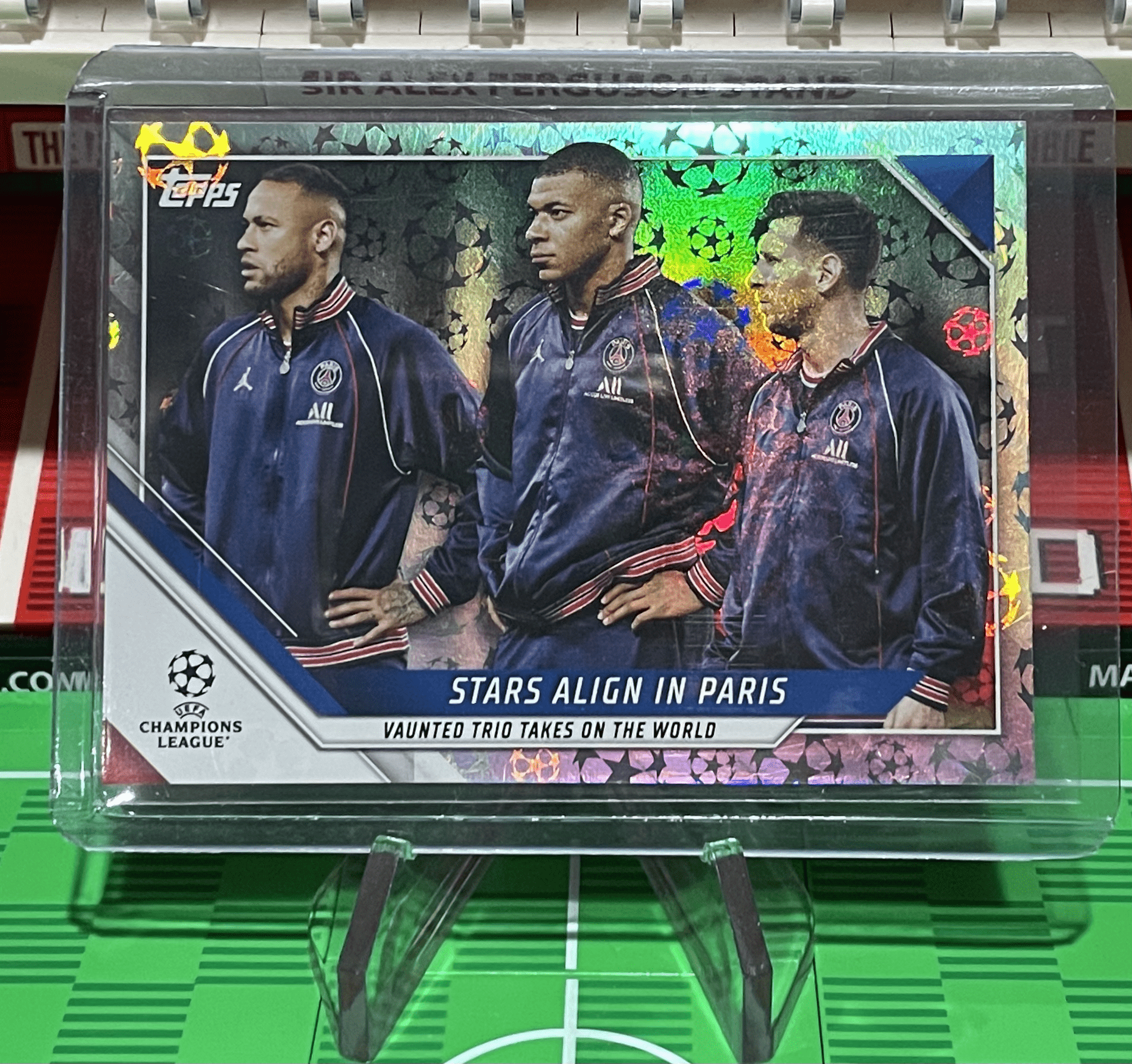 stars alignin paris Paris Saint-Germain 2021 22 Topps UEFA Champions League Card