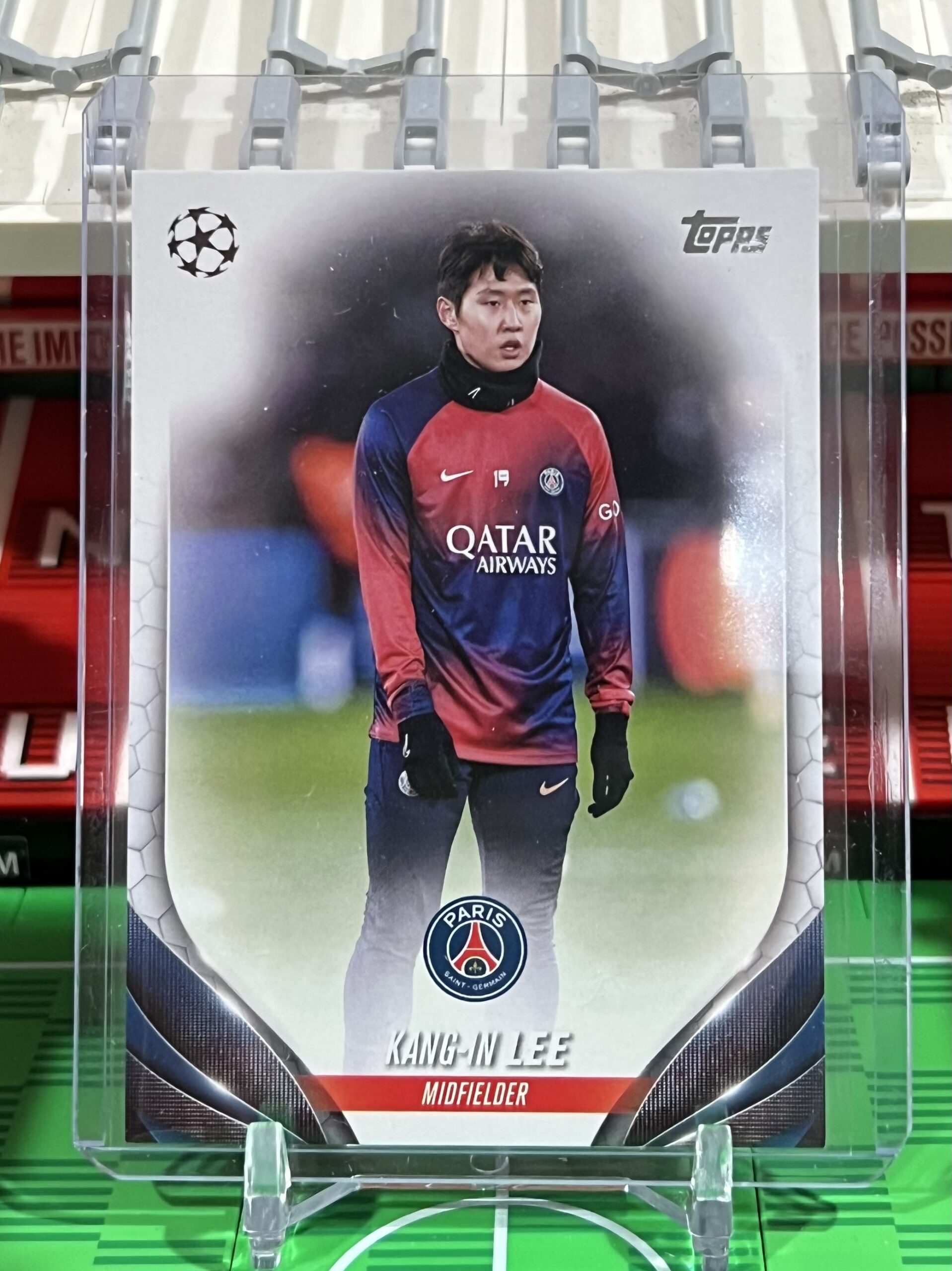Kang In Lee 2023-24 Topps UEFA Club Competitions Short Print Card kang in lee 2023-24 Topps UEFA Club Competitions Image Photo Variation SP Short Print card