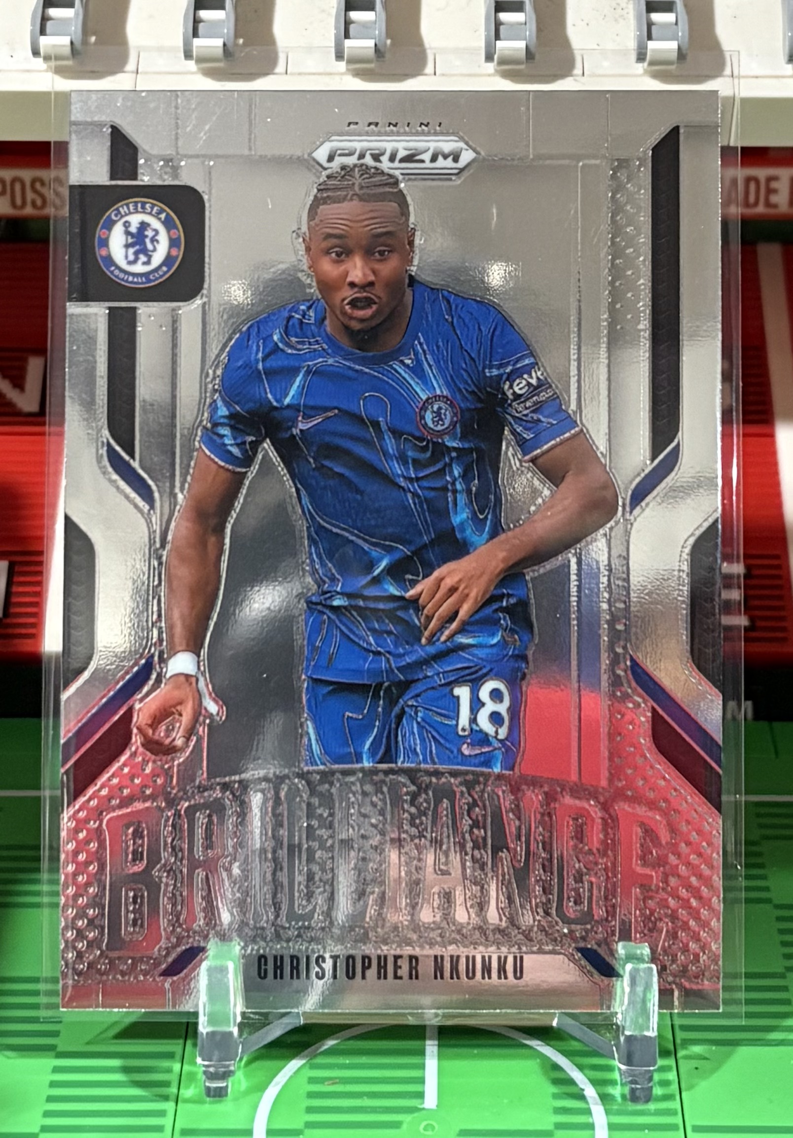 christopher nkunku 2025 panini prizm premier league brilliance card